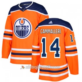 Män Ishockey Edmonton Oilers Tröja Mike Cammalleri 14 Adidas 2017-2018 Orange Authentic